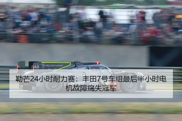 勒芒24小时耐力赛：丰田7号车组最后半小时电机故障痛失冠军